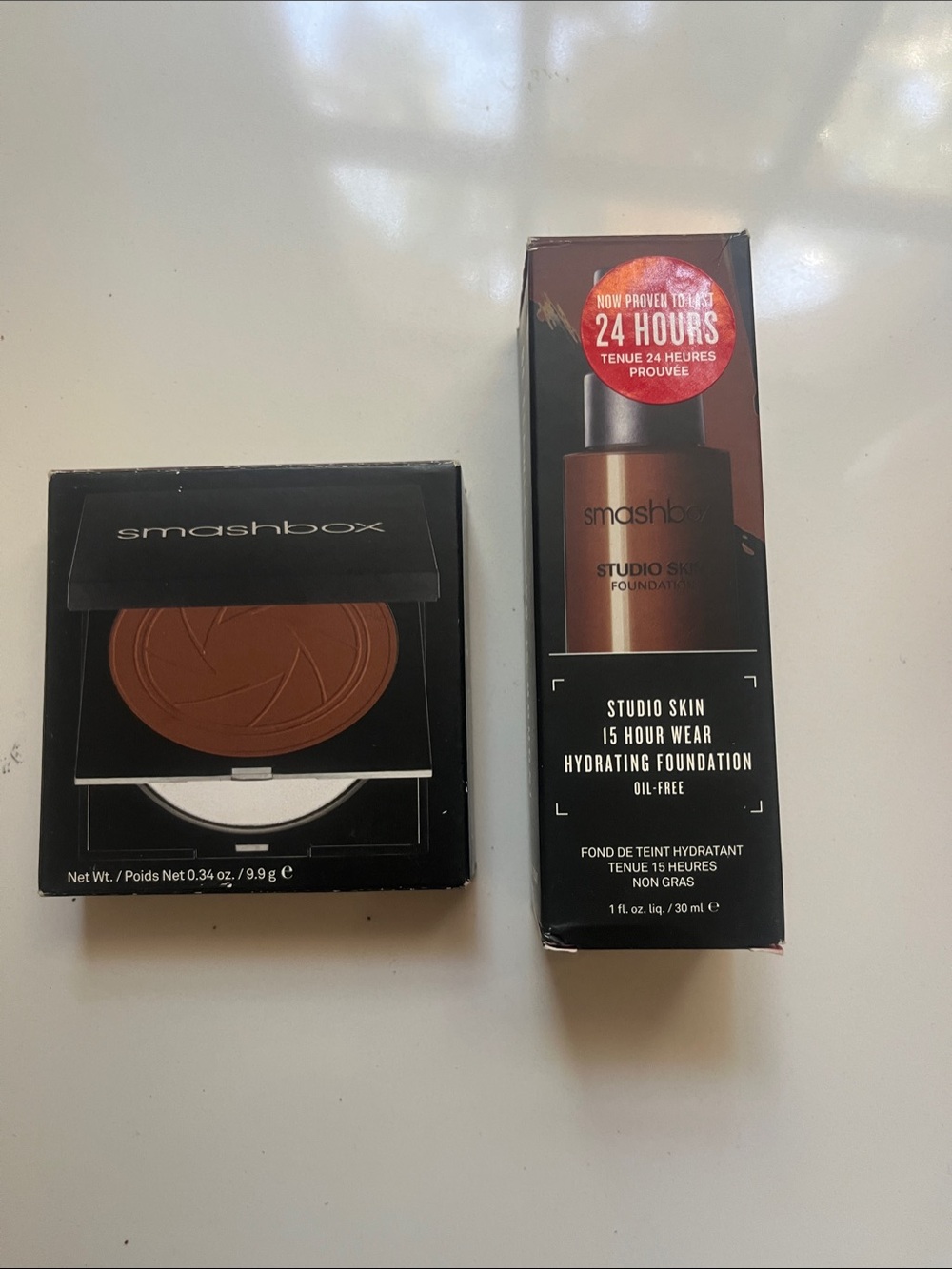 Smashbox Studio Skin Foundation & Pressed Powder DUO - WARM DEEP UNDERTONES
